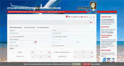 Desktop Screenshot of letalske-karte.com
